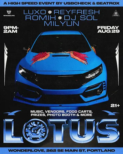 LOTUS - A High Speed Event by USB CHECK x BEATROX