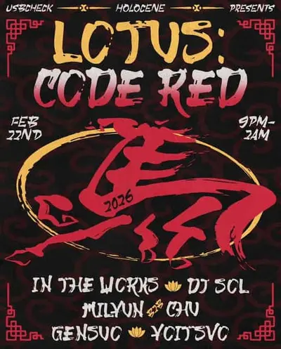 Lotus: Code Red - Lunar New Year  Rave